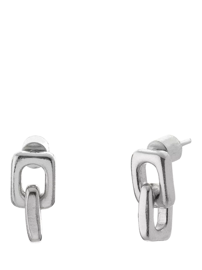 John Lewis TUTTI Double Drop Link Earrings Silver- Buy online at McGrocer