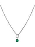 Tutti Birthstone Necklace Silver Pendant, 45cm