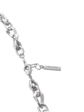 TUTTI chunky wave chain necklace silver (British brand)