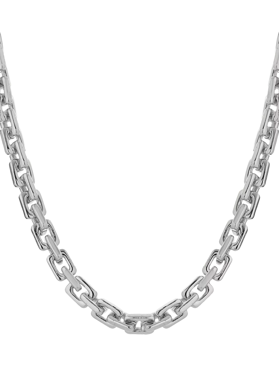 TUTTI chunky square link chain necklace 45cm (British brand)