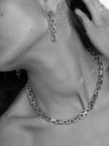 TUTTI chunky square link chain necklace 45cm (British brand)
