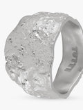 TUTTI Revere textured silver ring UK size P 1/2 - British product