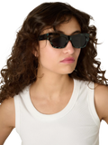 TUTTI cat eye sunglasses green leopard print - British product