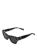 TUTTI cat eye sunglasses green leopard print - British product