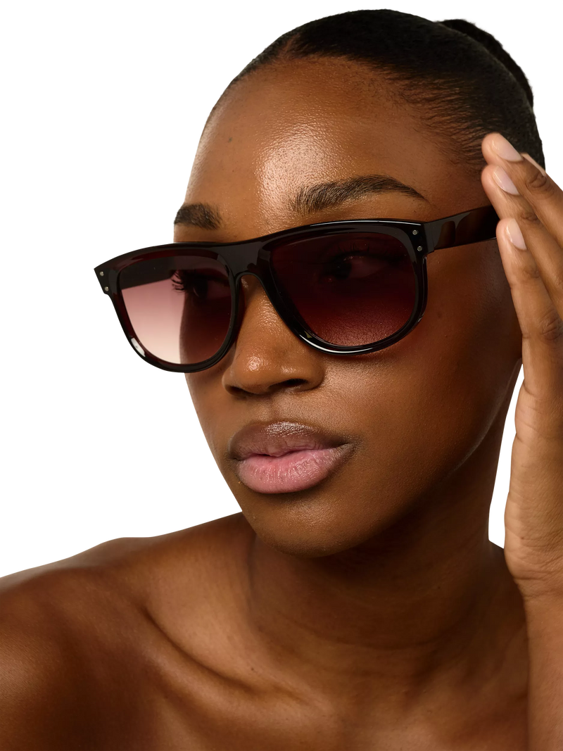 TUTTI D-Frame sunglasses brown, imported from the UK