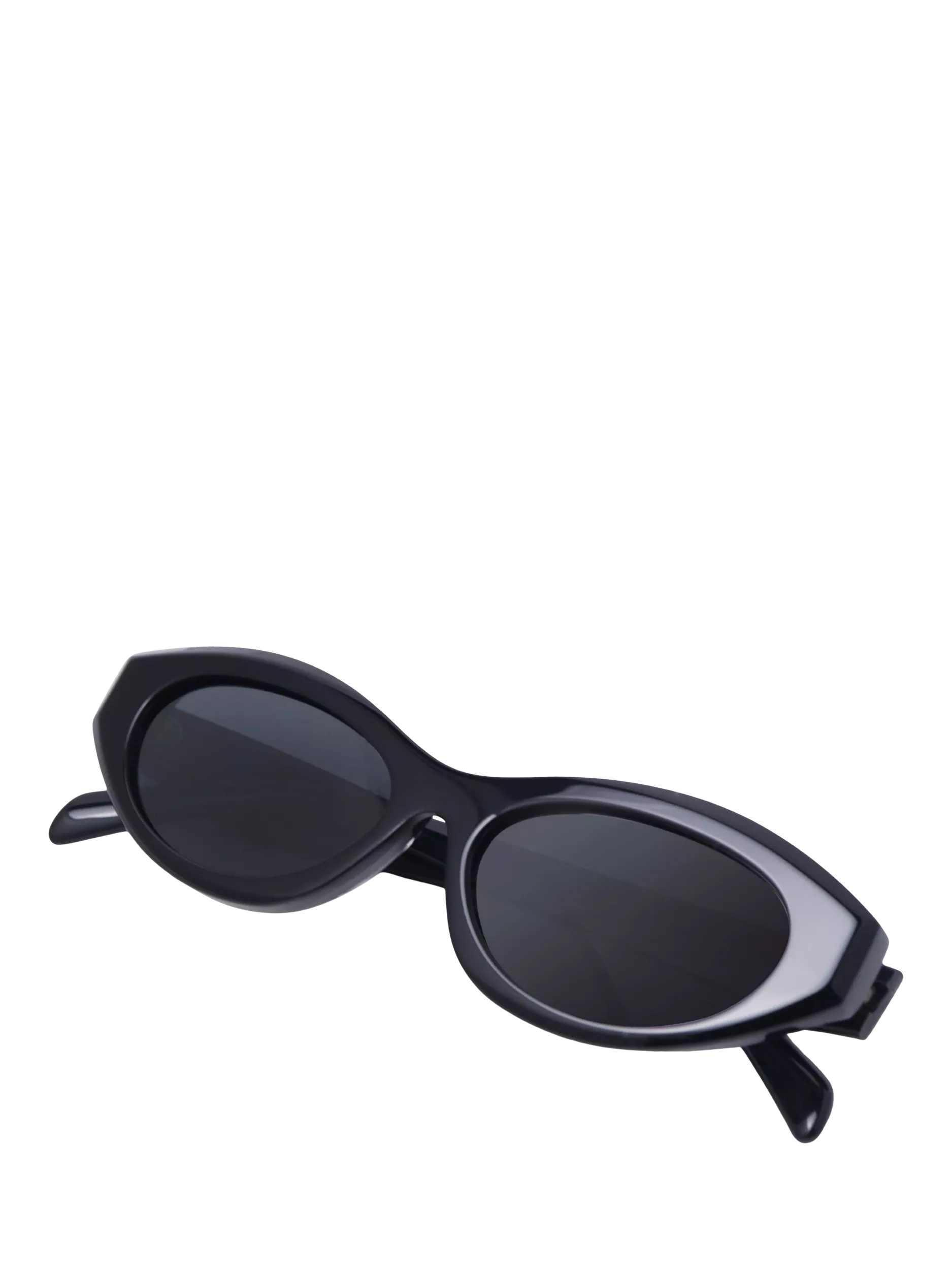 TUTTI SG58 Arc Oval Sunglasses Black acetate frames, imported from the UK