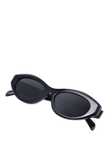 TUTTI SG58 Arc Oval Sunglasses Black acetate frames, imported from the UK