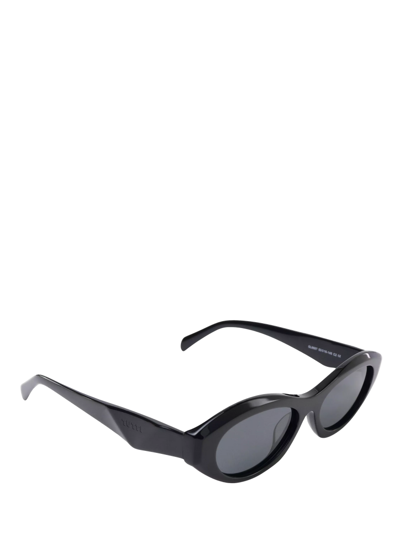 TUTTI SG58 Arc Oval Sunglasses Black acetate frames, imported from the UK