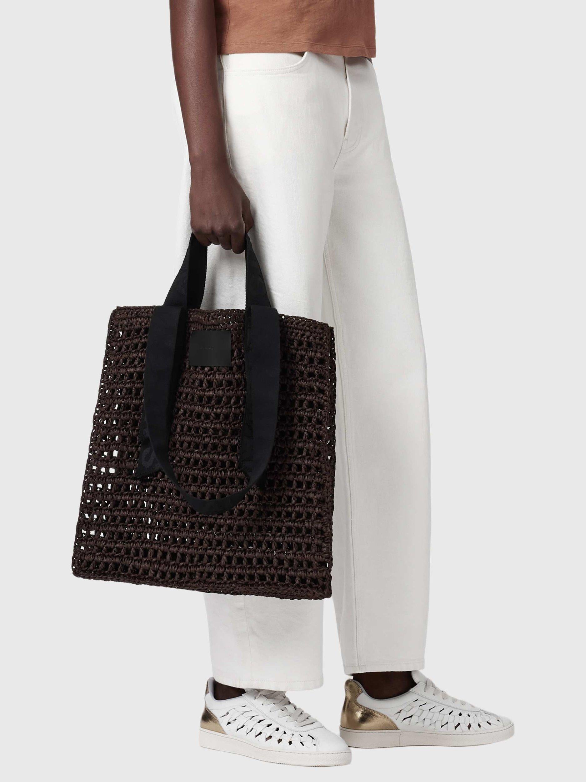 AllSaints Lullah mesh tote bag brown paper (British brand)