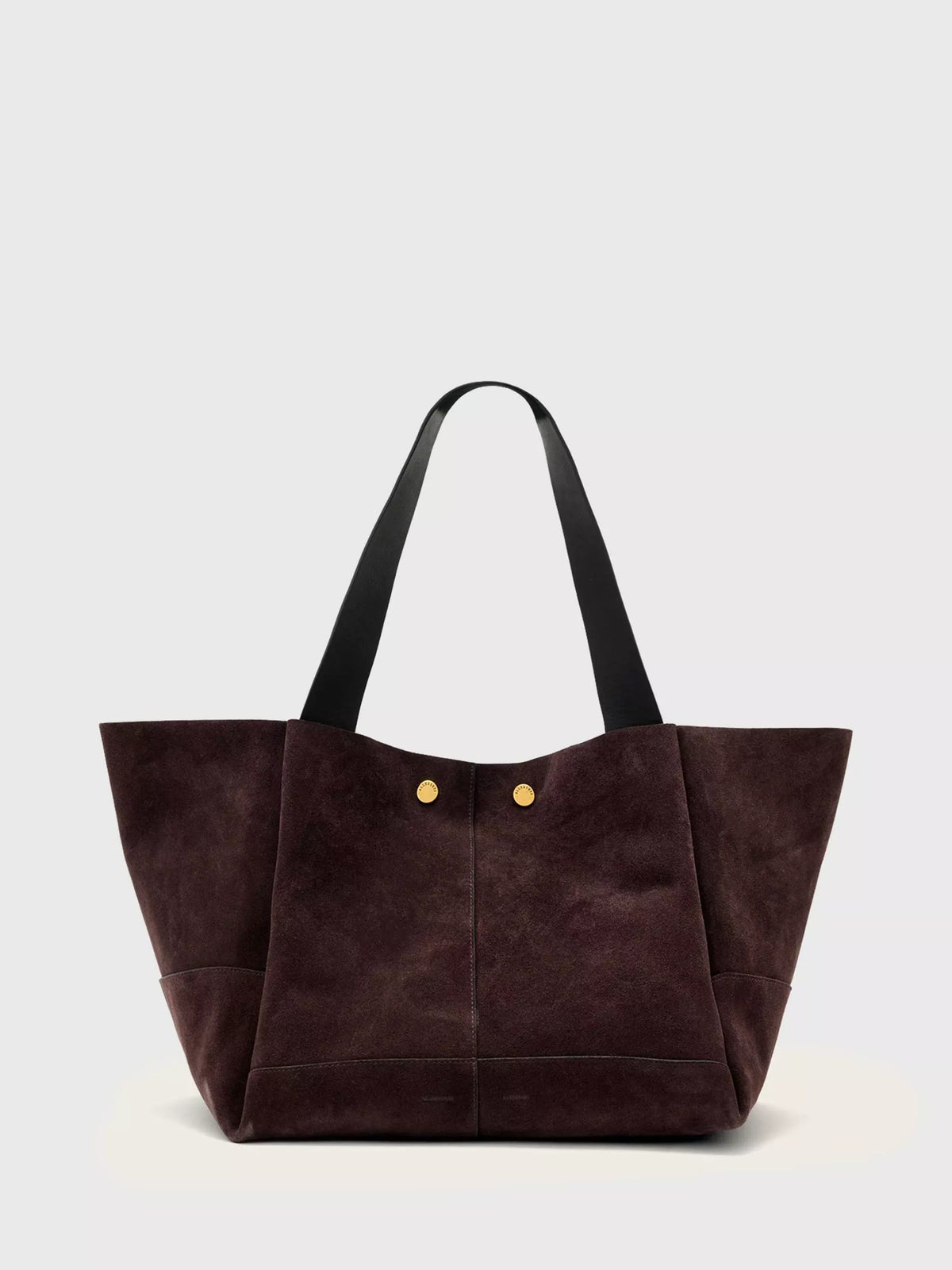 AllSaints suede tote bag burnt amber red, UK version