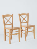 John Lewis Clayton dining chair pair beech wood, imported from the UK