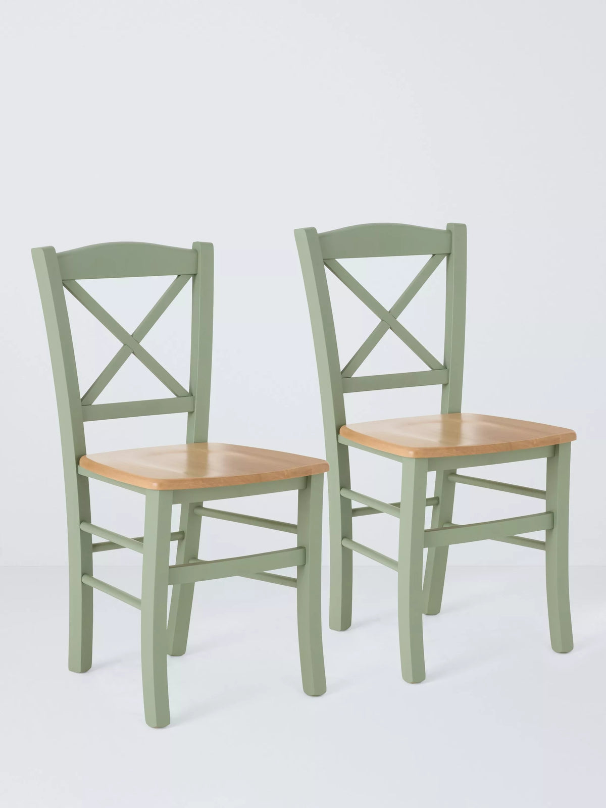 John Lewis Clayton dining chair pair beech wood, imported from the UK