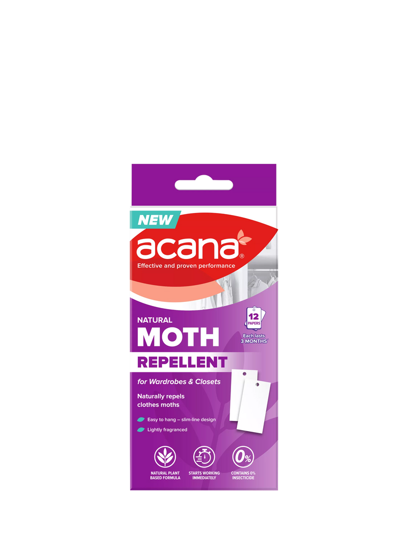 Acana Moth Repellent Papers 12 pack (British brand)