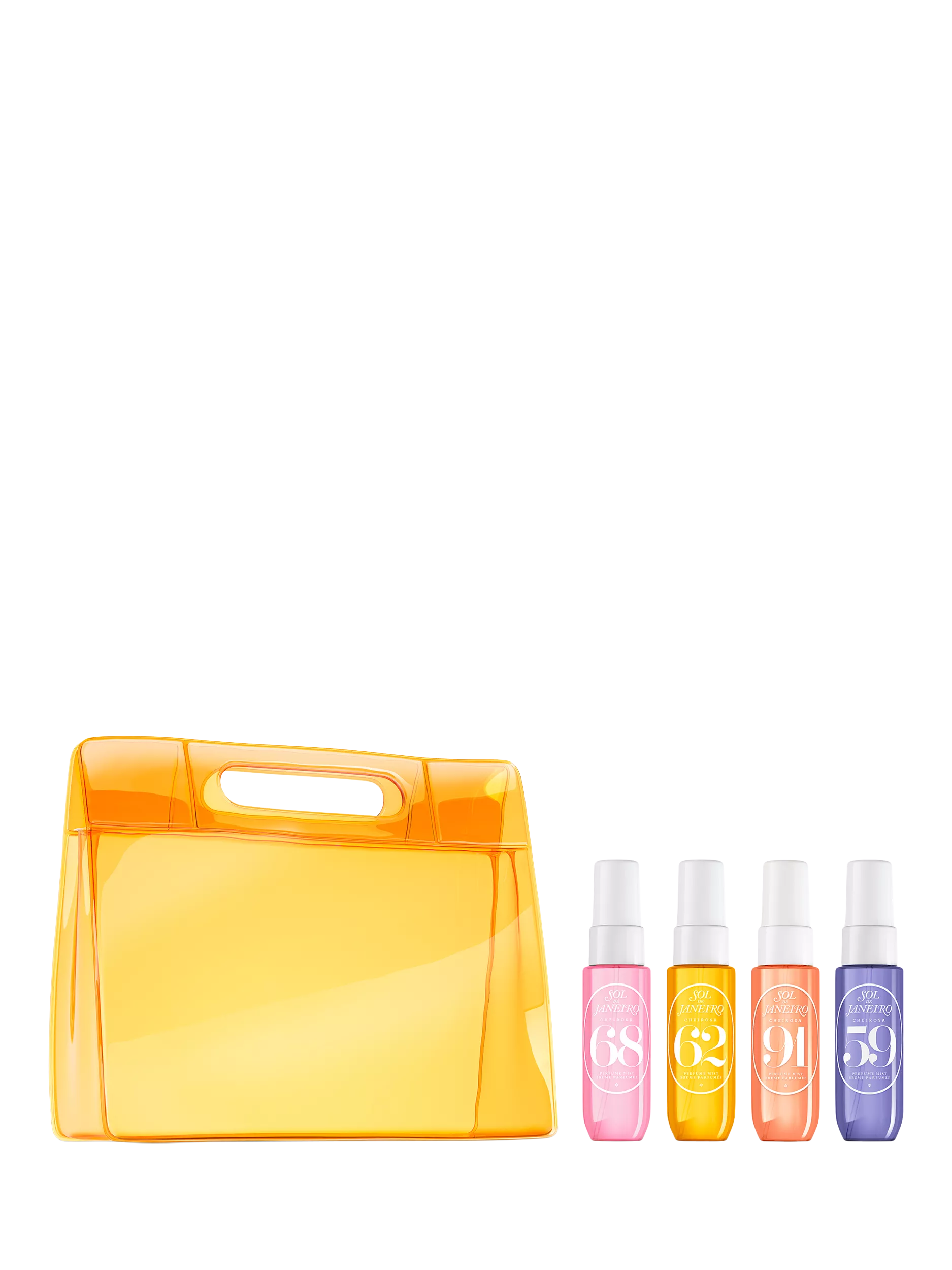 Sol de Janeiro perfume mist gift set with four travel fragrances, UK version