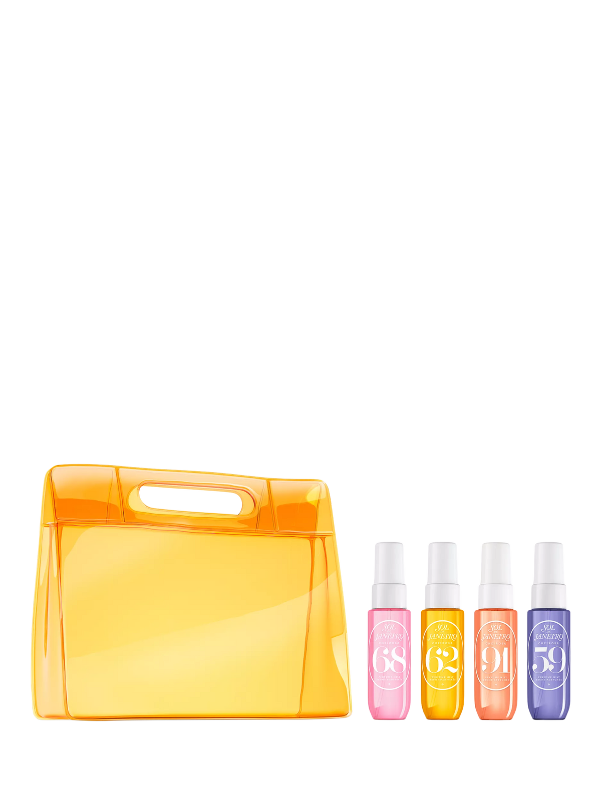 Sol de Janeiro perfume mist gift set with four travel fragrances, UK version