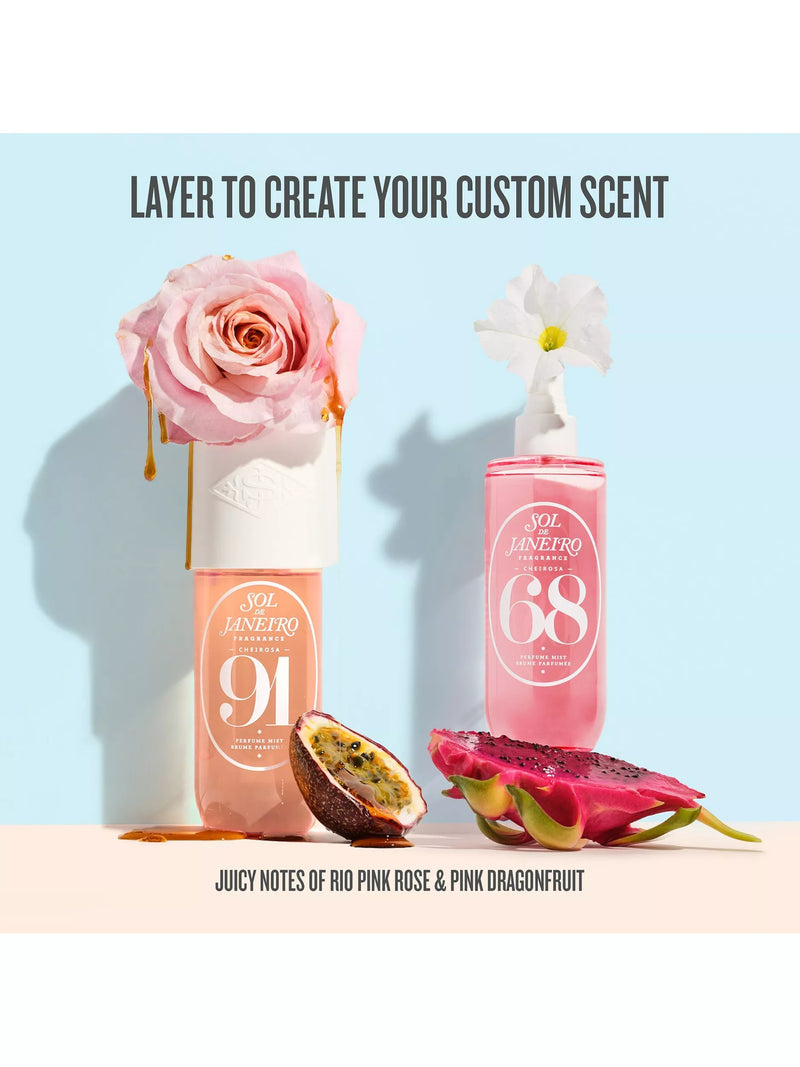 Sol de Janeiro perfume mist gift set with four travel fragrances, UK version
