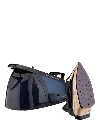 John Lewis Russell Hobbs Quiet Super Steam Pro 28620 Steam Generator Iron, Midnight Blue- Buy online at McGrocer