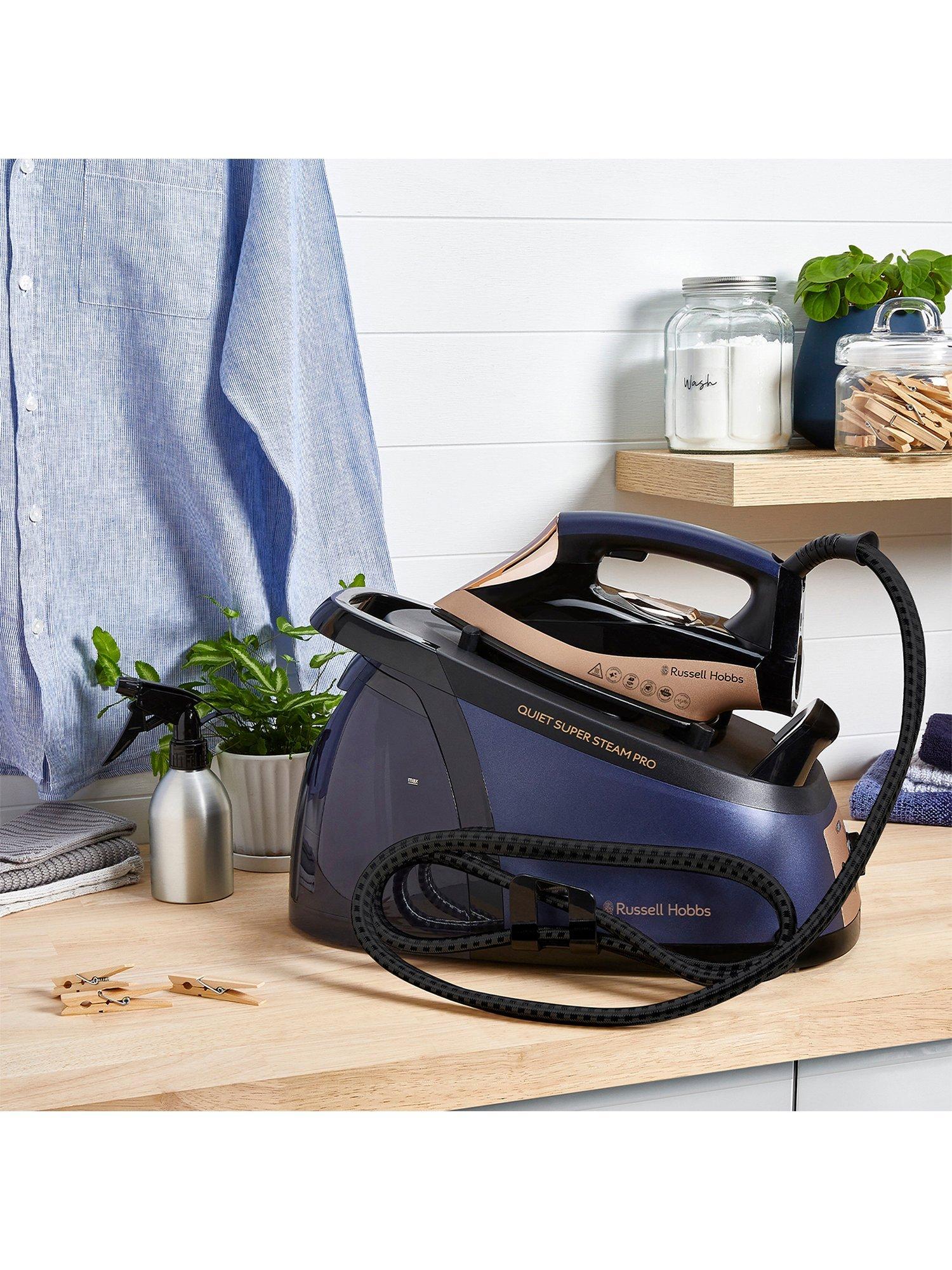 Russell Hobbs steam generator iron Quiet Super Steam Pro midnight blue, UK version