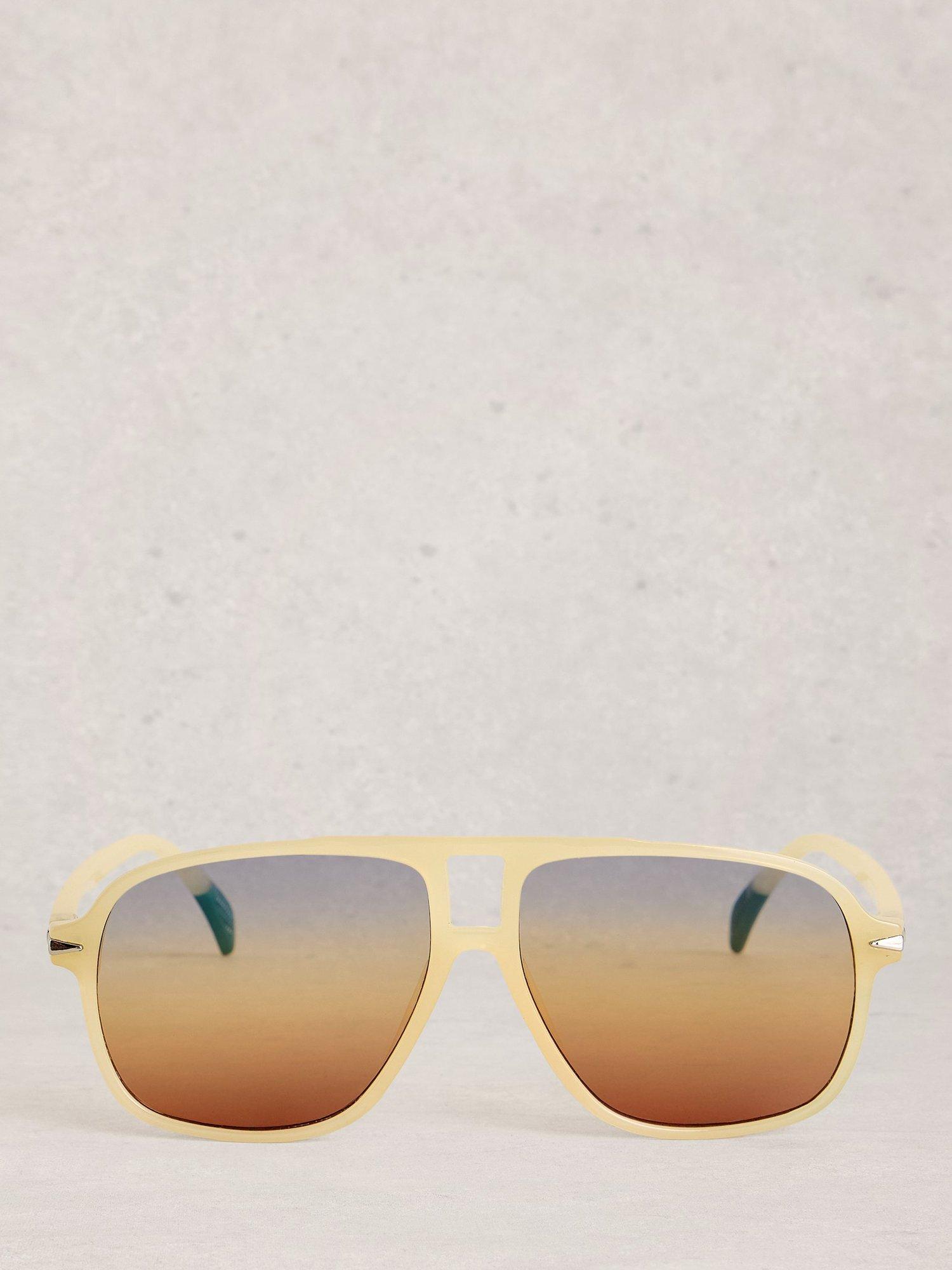 White Stuff aviator sunglasses Yellow Light, imported from the UK