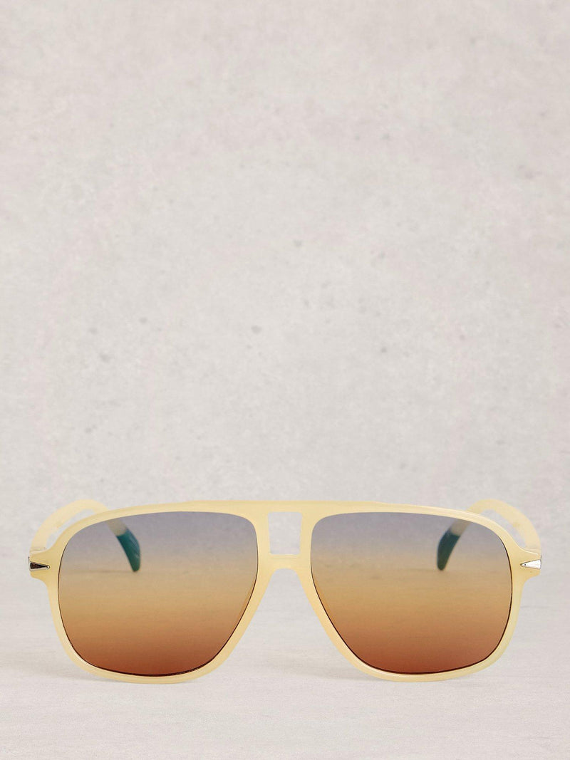 White Stuff aviator sunglasses Yellow Light, imported from the UK