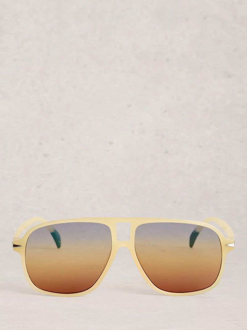 White Stuff aviator sunglasses Yellow Light, imported from the UK
