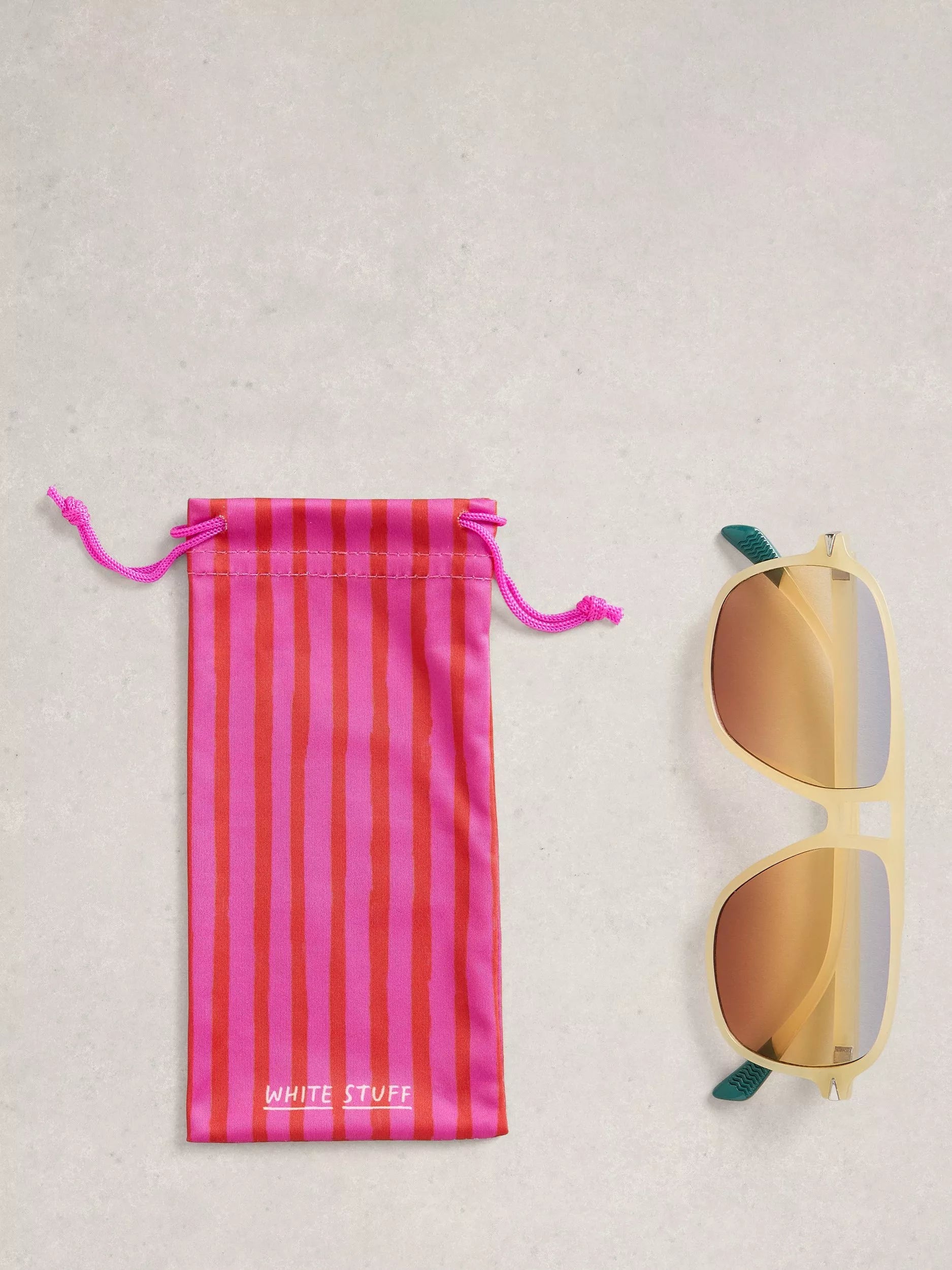 White Stuff aviator sunglasses Yellow Light, imported from the UK