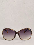 White Stuff curved frame sunglasses Havana Purple Gradient, UK version