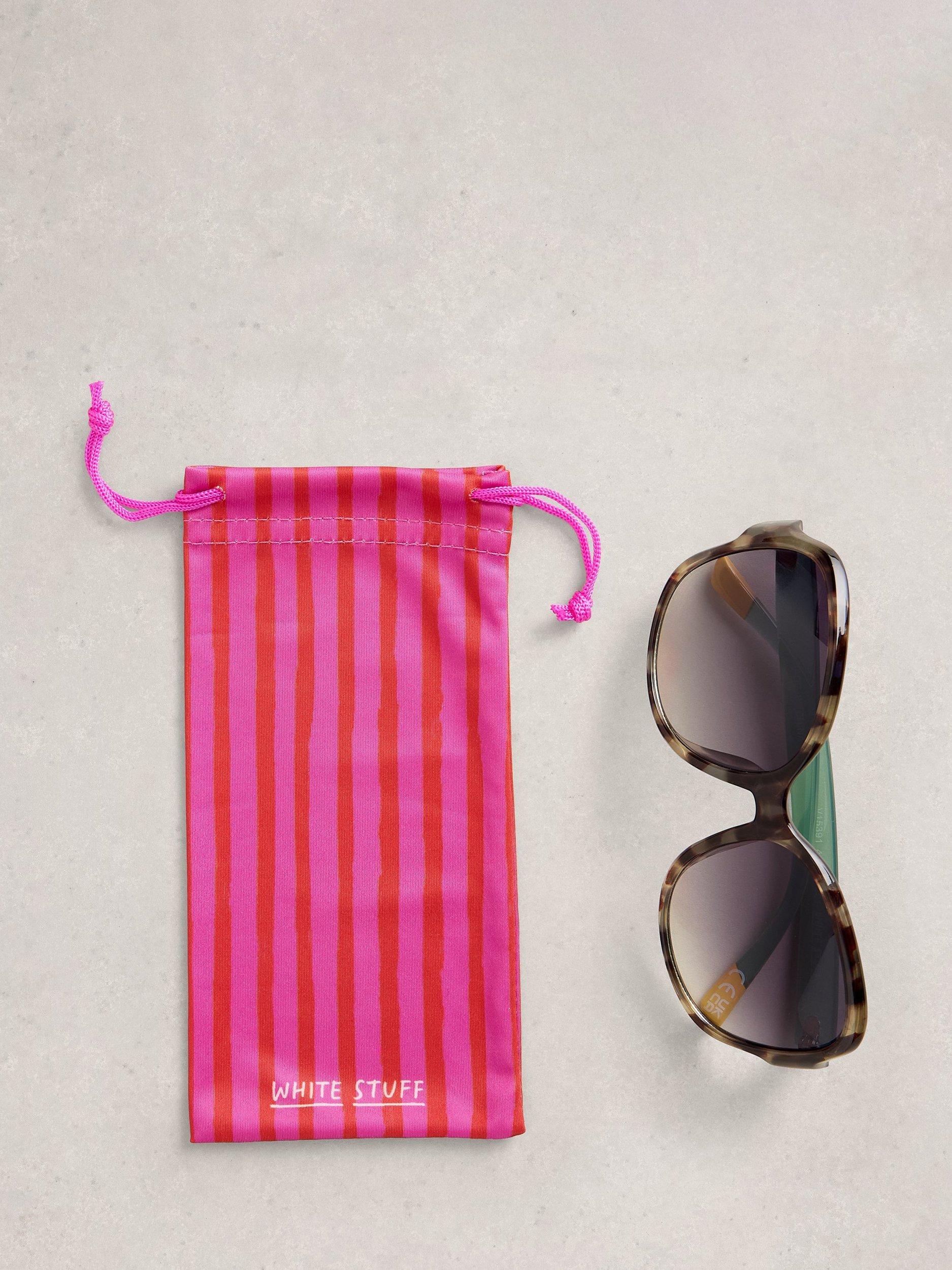 White Stuff curved frame sunglasses Havana Purple Gradient, UK version