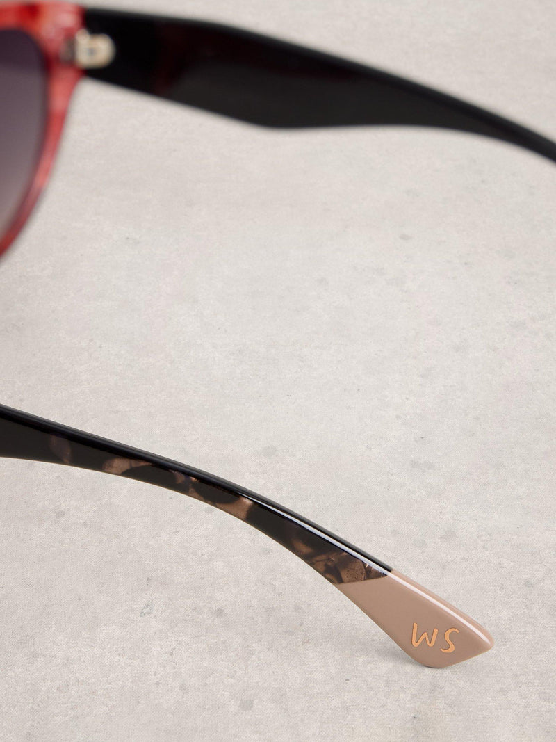 White Stuff cat eye sunglasses red multi, UK version