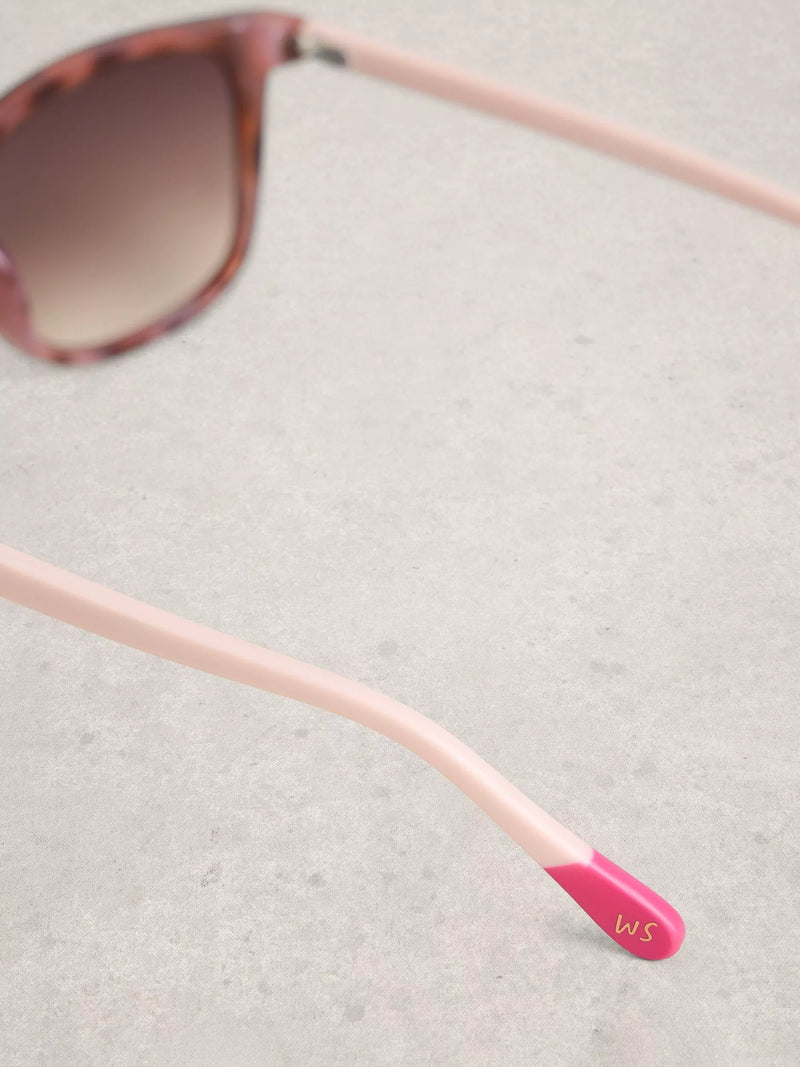 White Stuff wayfarer sunglasses natural beige gradient lenses, UK version