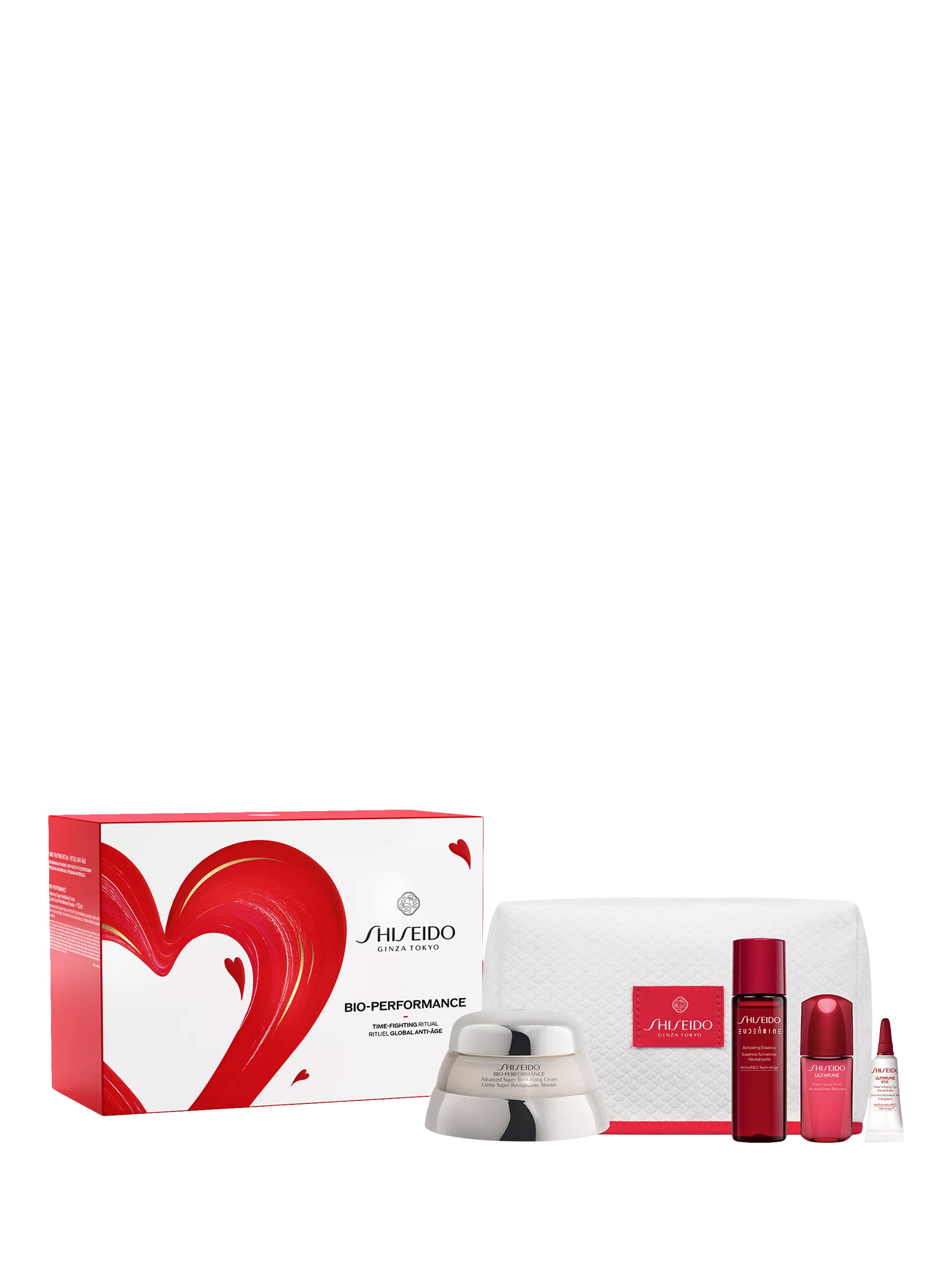 Shiseido Bio-Performance skincare gift set with anti-ageing cream (British brand)