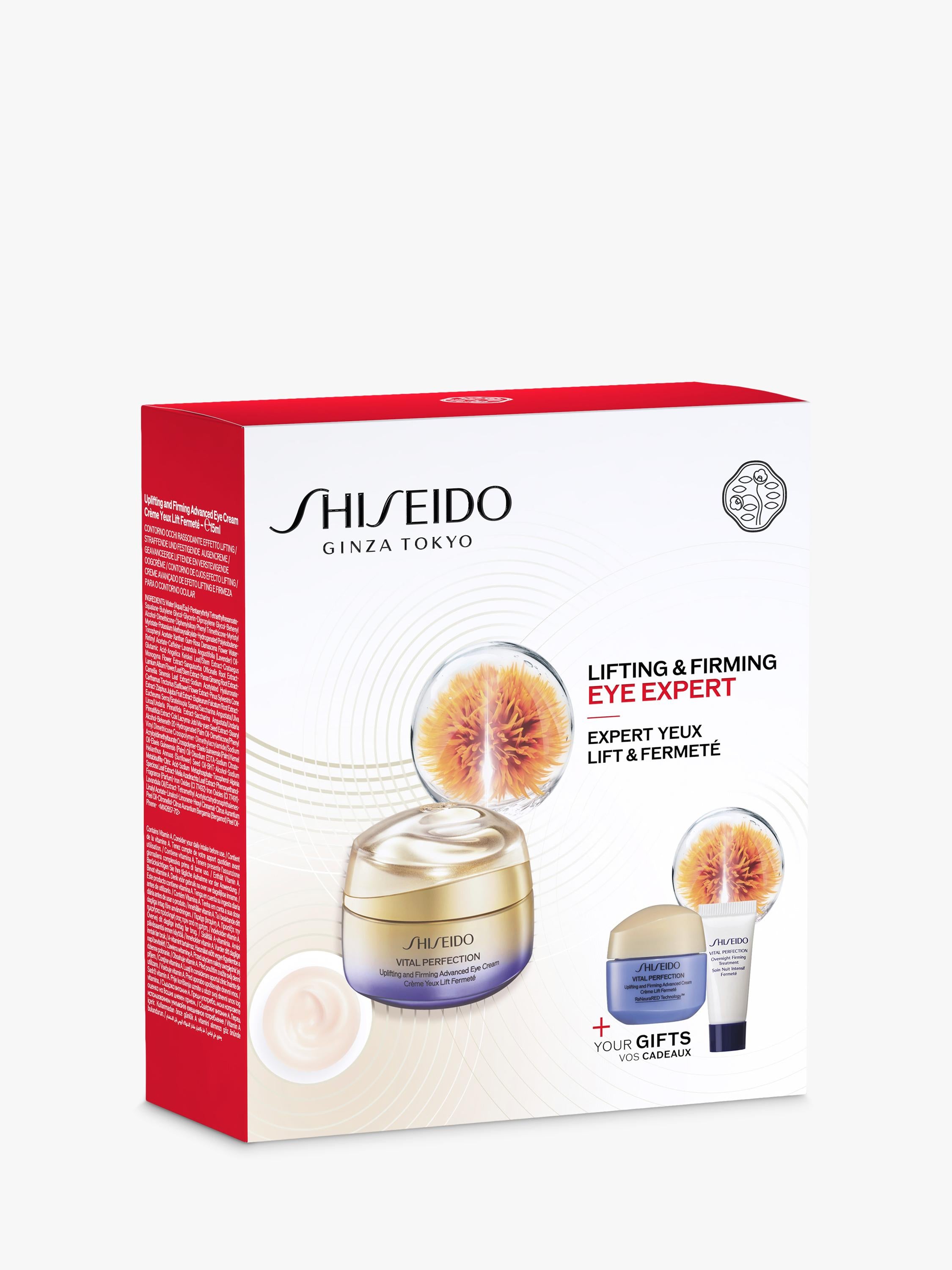 Shiseido Vital Perfection Lift and Firm Eye Expert skincare gift set, UK version