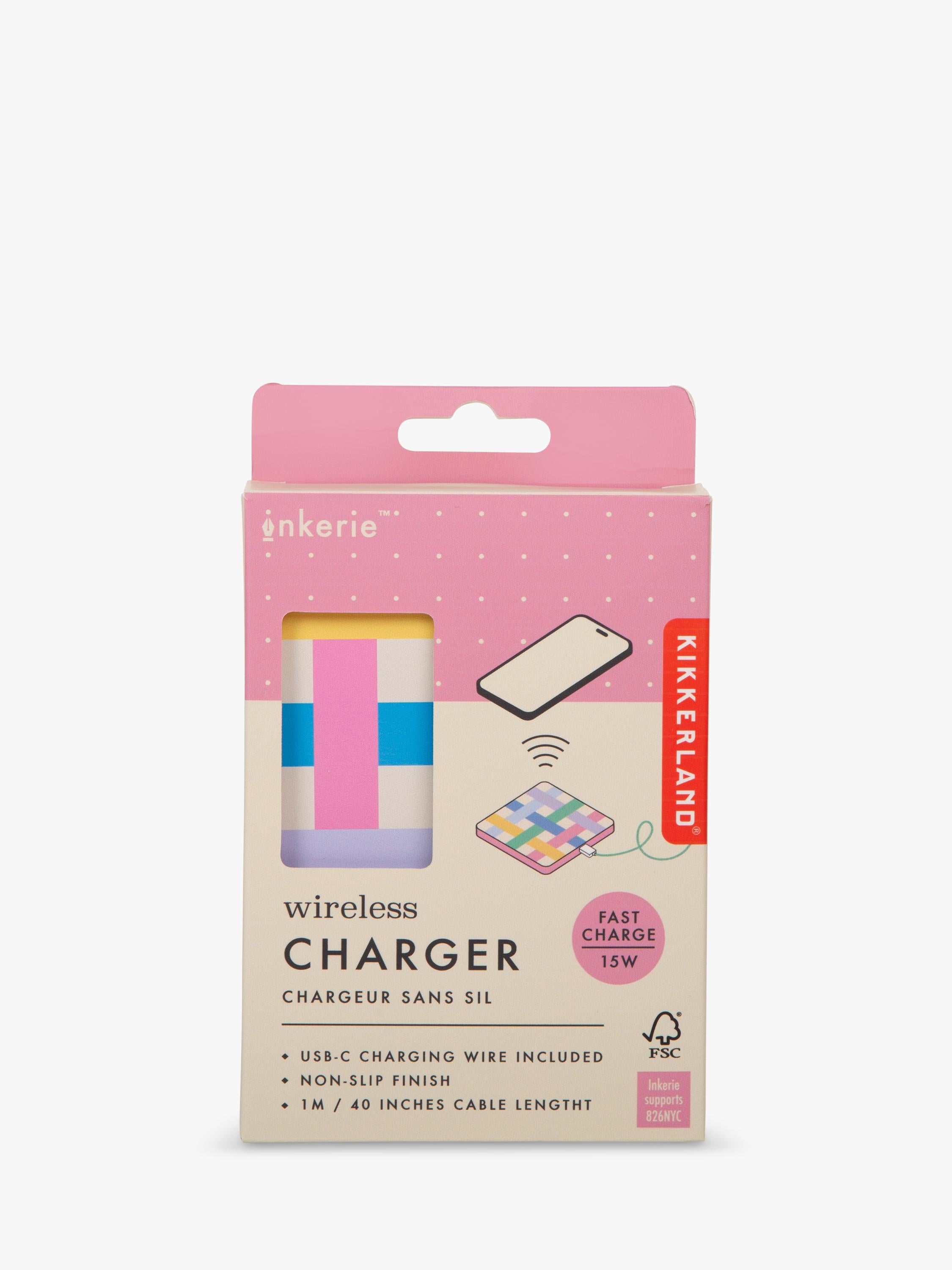 Kikkerland wireless phone charger multi-colour - British product