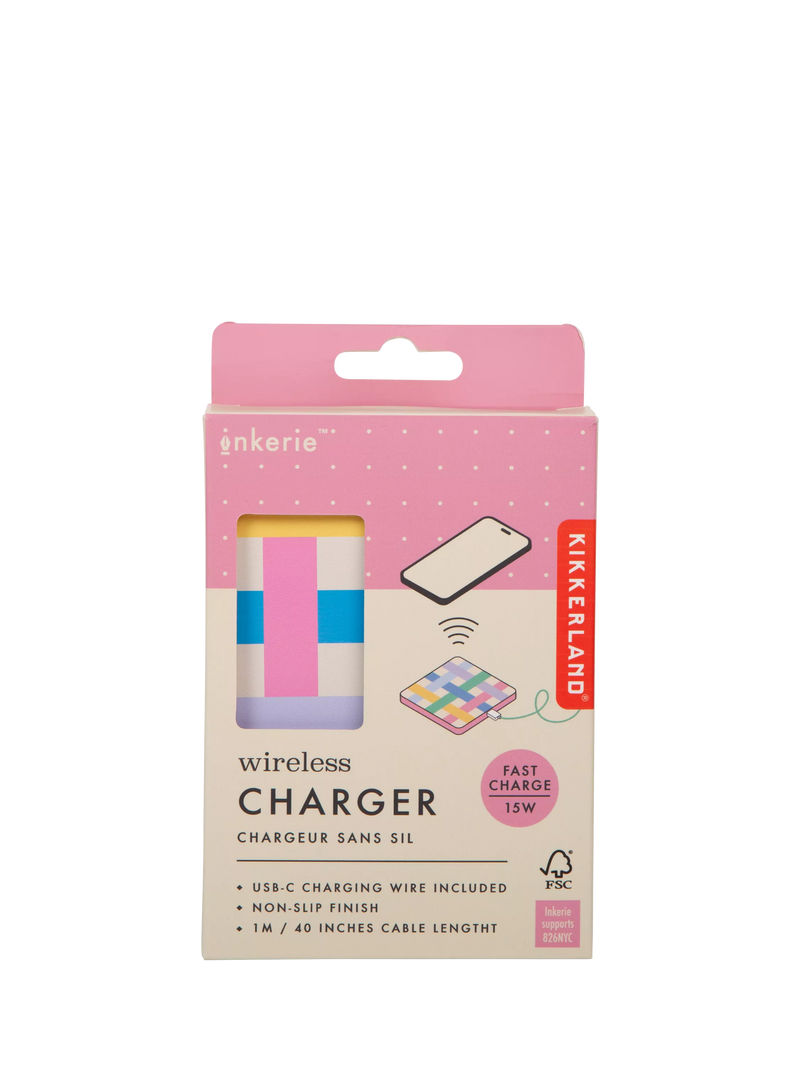 Kikkerland wireless phone charger multi-colour - British product