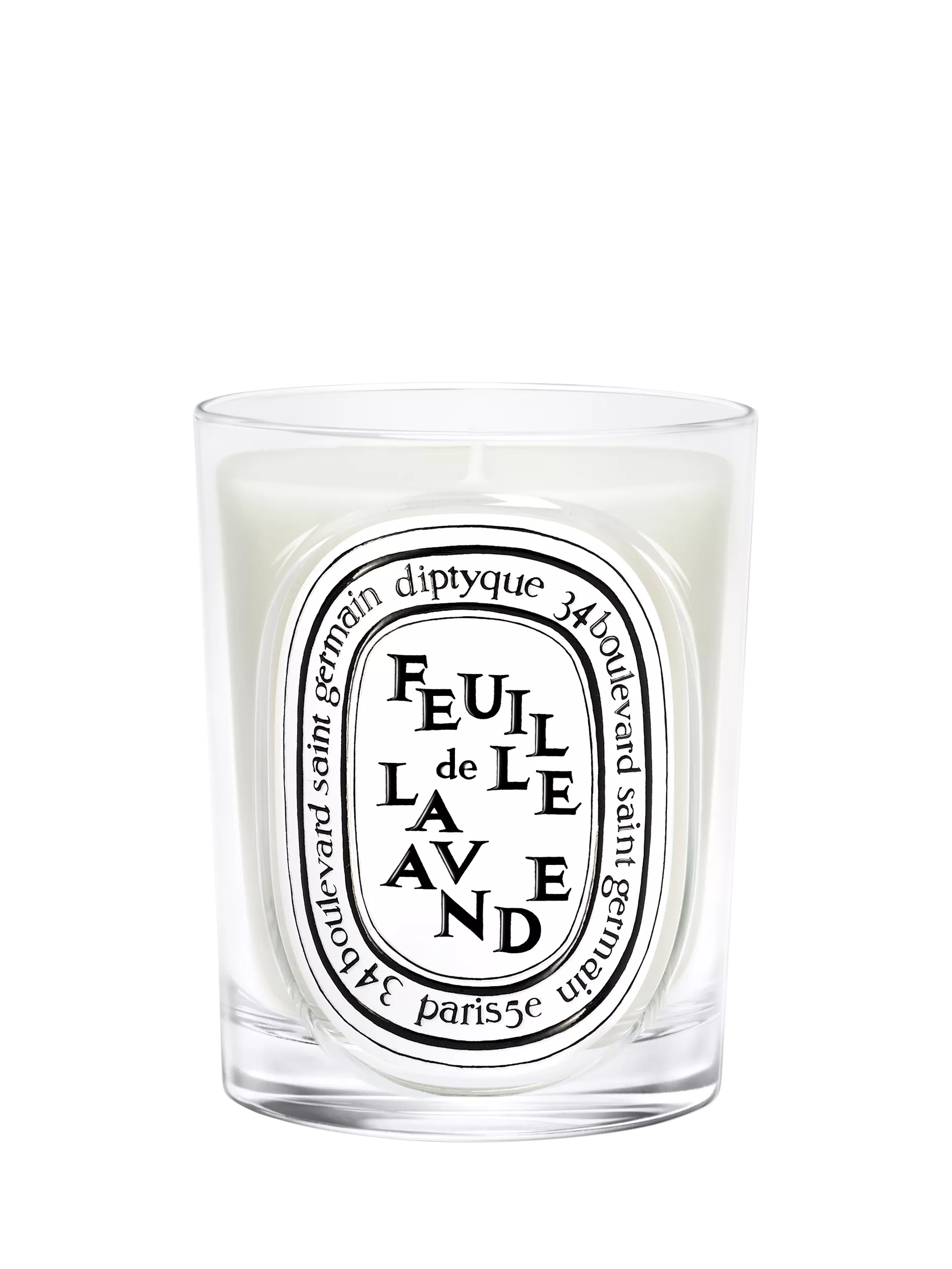Diptyque scented candle Feuille de Lavande 190g, imported from the UK