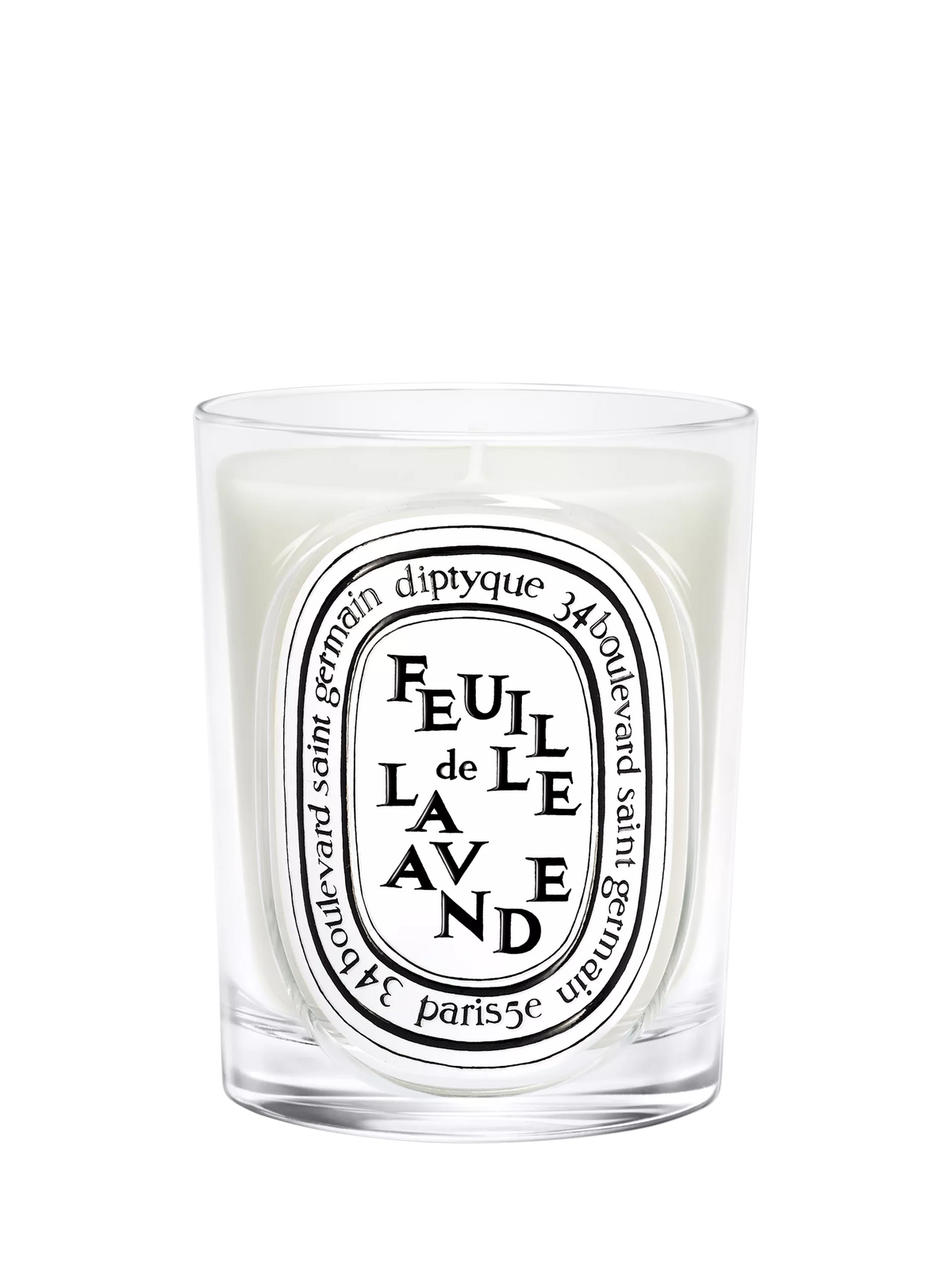 Diptyque scented candle Feuille de Lavande 190g, imported from the UK