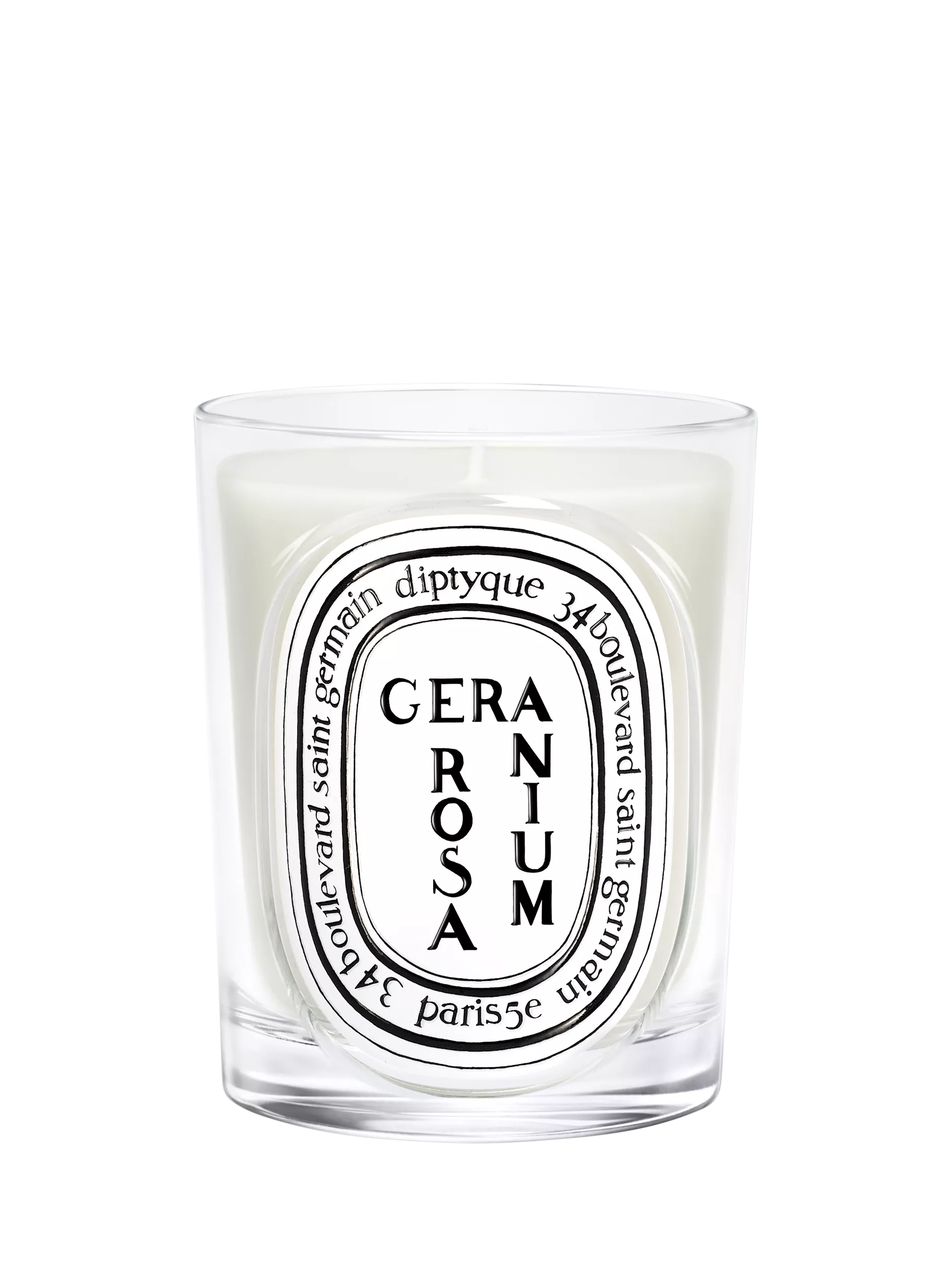 Diptyque scented candle Geranium Rosa 190g - British product