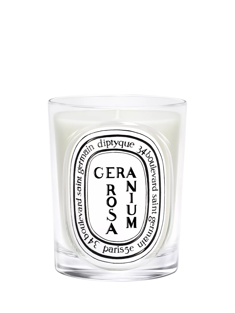 Diptyque scented candle Geranium Rosa 190g - British product