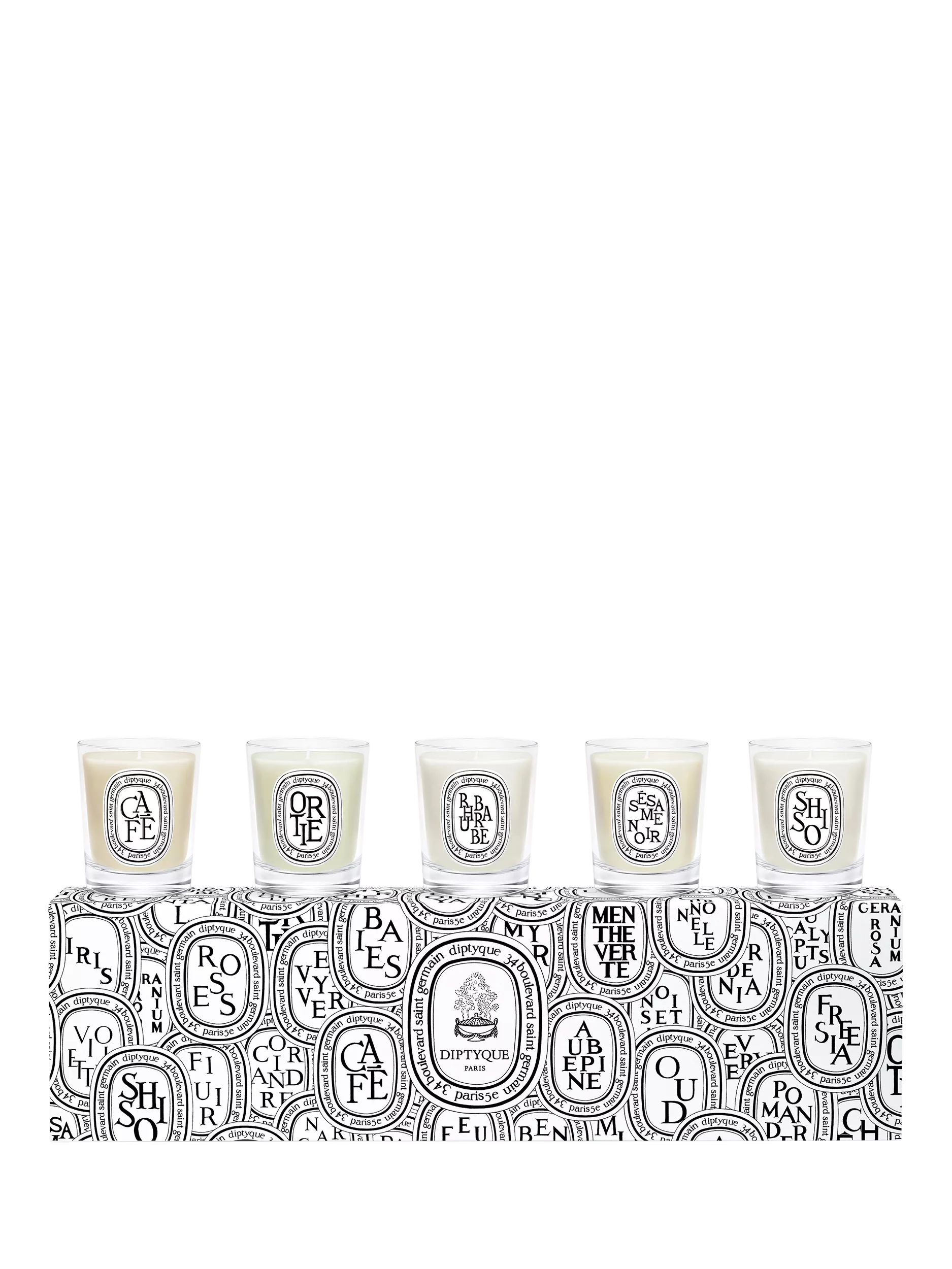 Diptyque miniature candle gift set 5 x 35g, UK version