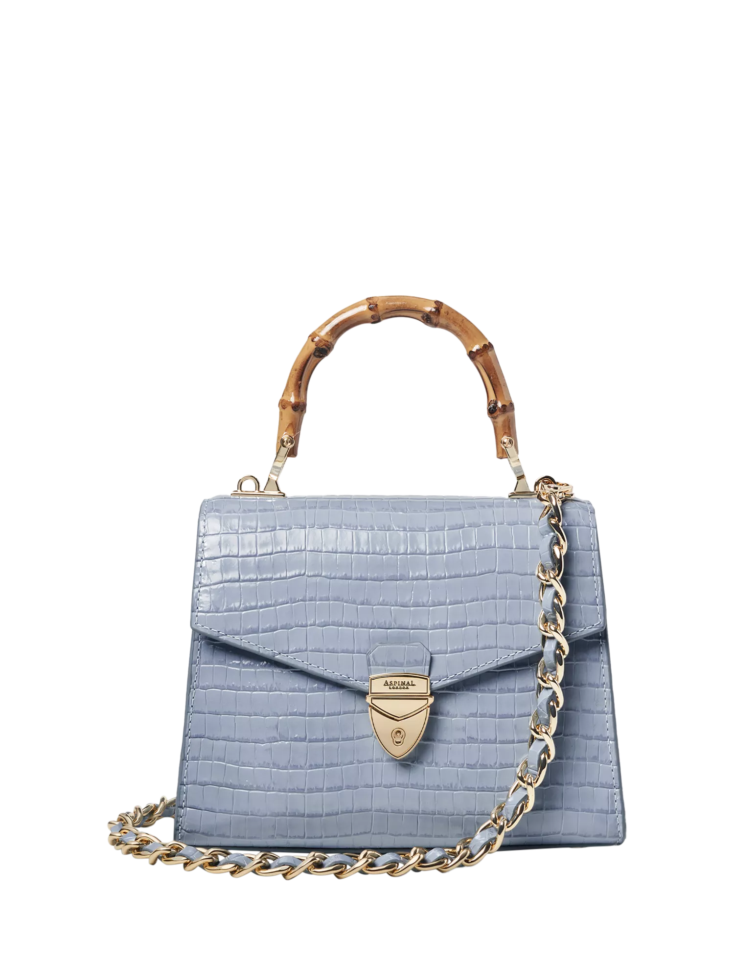 Aspinal of London Mayfair Midi 2.0 Lizard Top Handle Bag