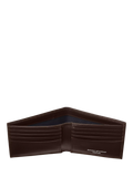 Aspinal of London pebbled leather billfold wallet chocolate, UK version