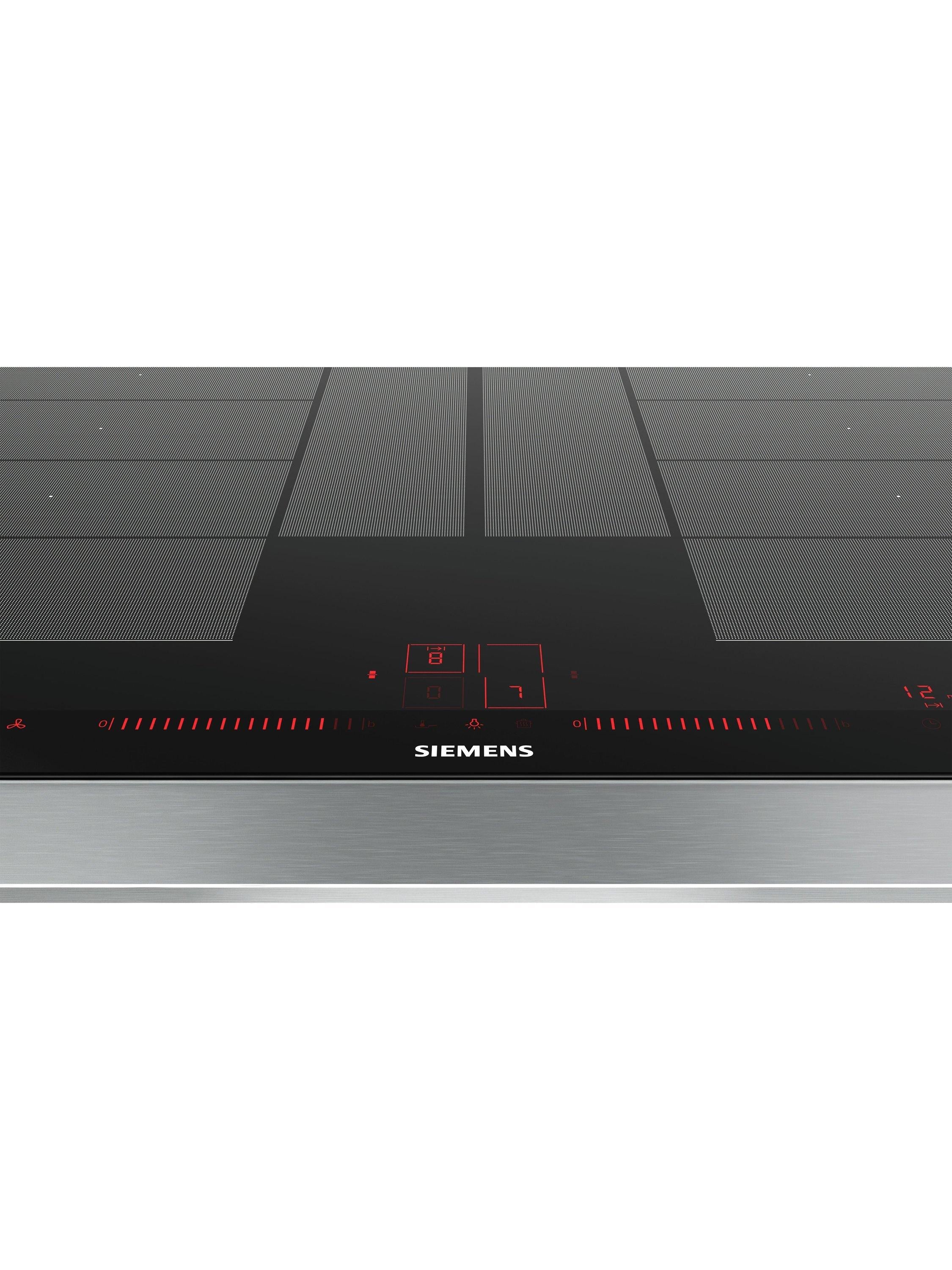 Siemens iQ700 flexInduction Plus black induction hob 80cm - British product