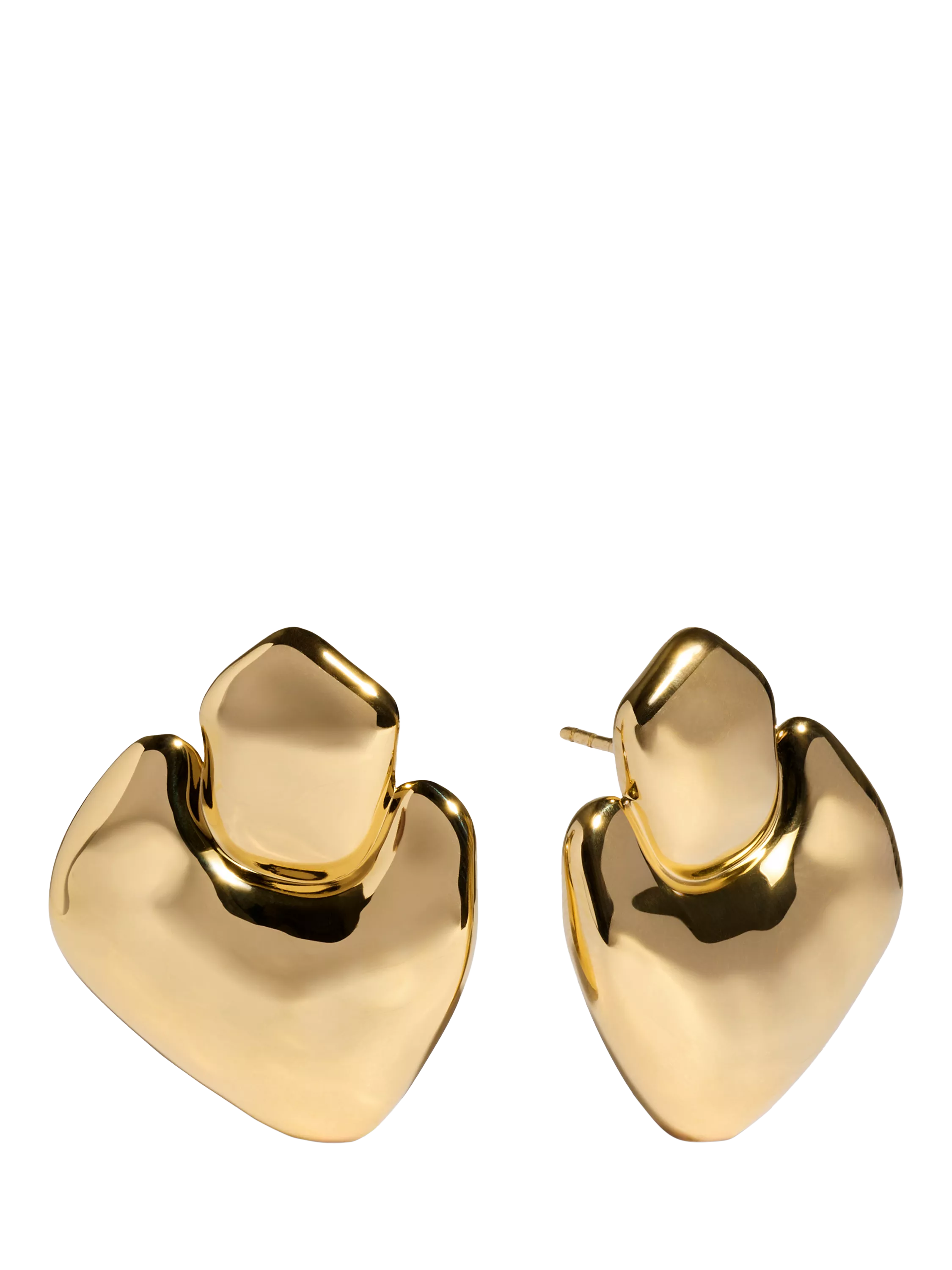 Monica Vinader Odyssey Bold Earrings gold textured drop earrings UK version