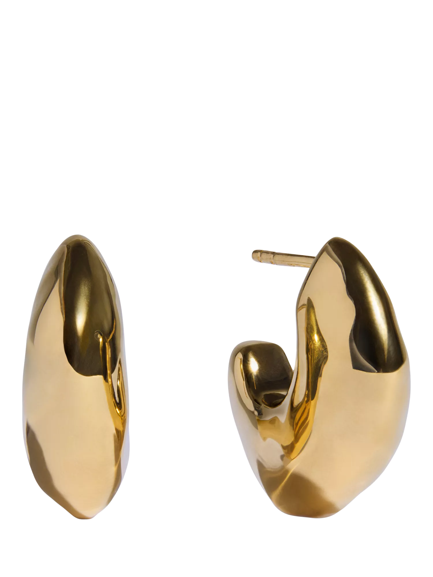 Monica Vinader Odyssey medium hoop earrings in gold - British product