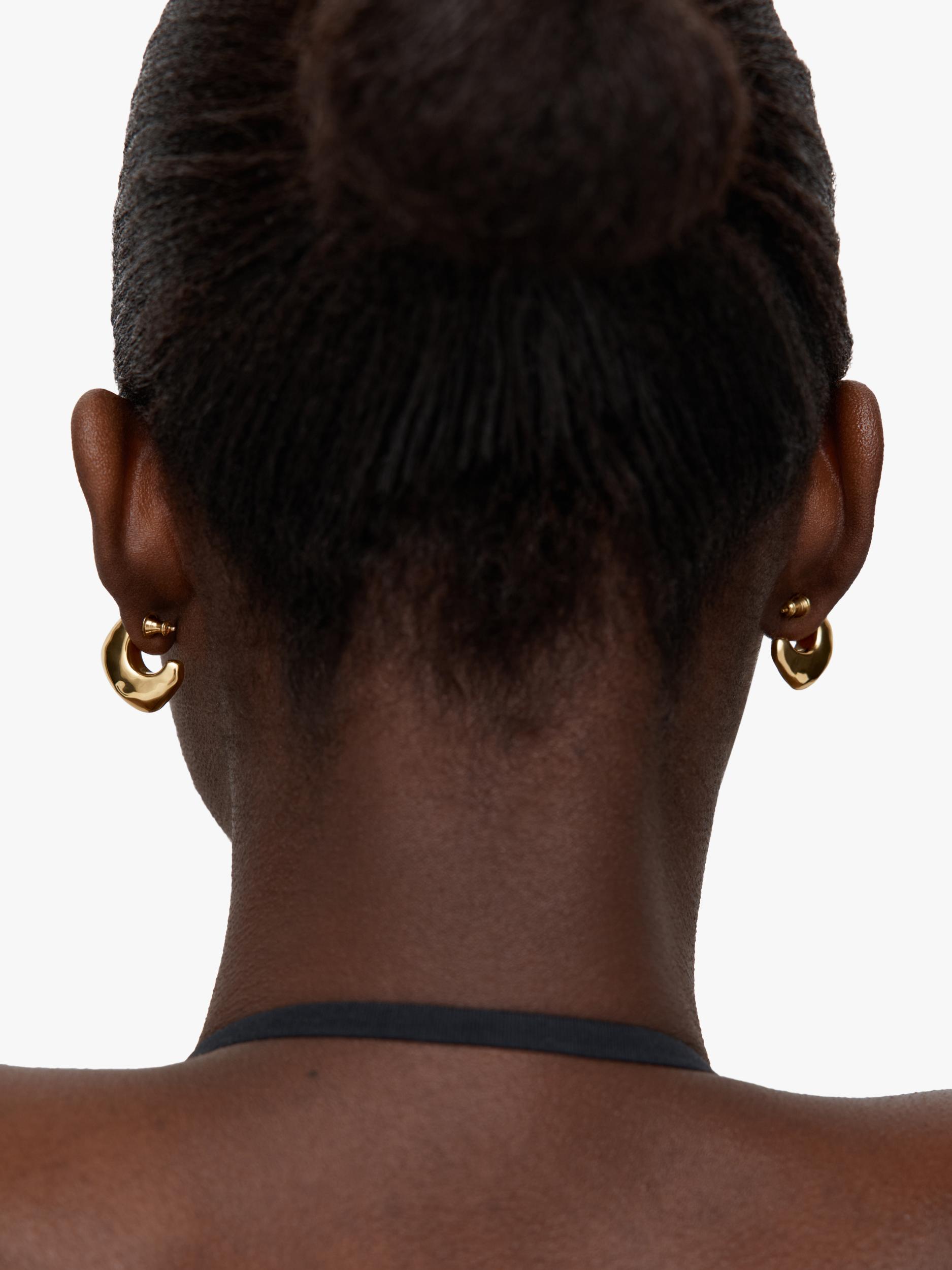 Monica Vinader Odyssey medium hoop earrings in gold - British product