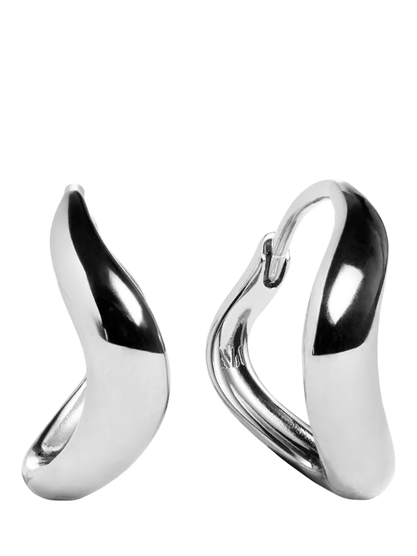 Monica Vinader Swirl Huggie Earrings