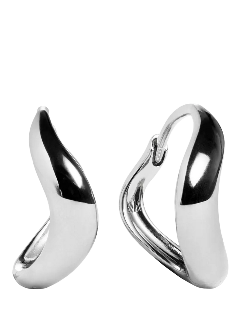 Monica Vinader Swirl Huggie Earrings