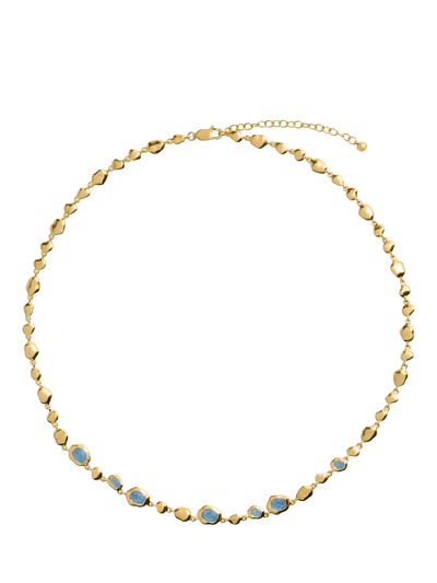 John Lewis Monica Vinader Odyssey Gemstone Necklace Gold- Buy online at McGrocer