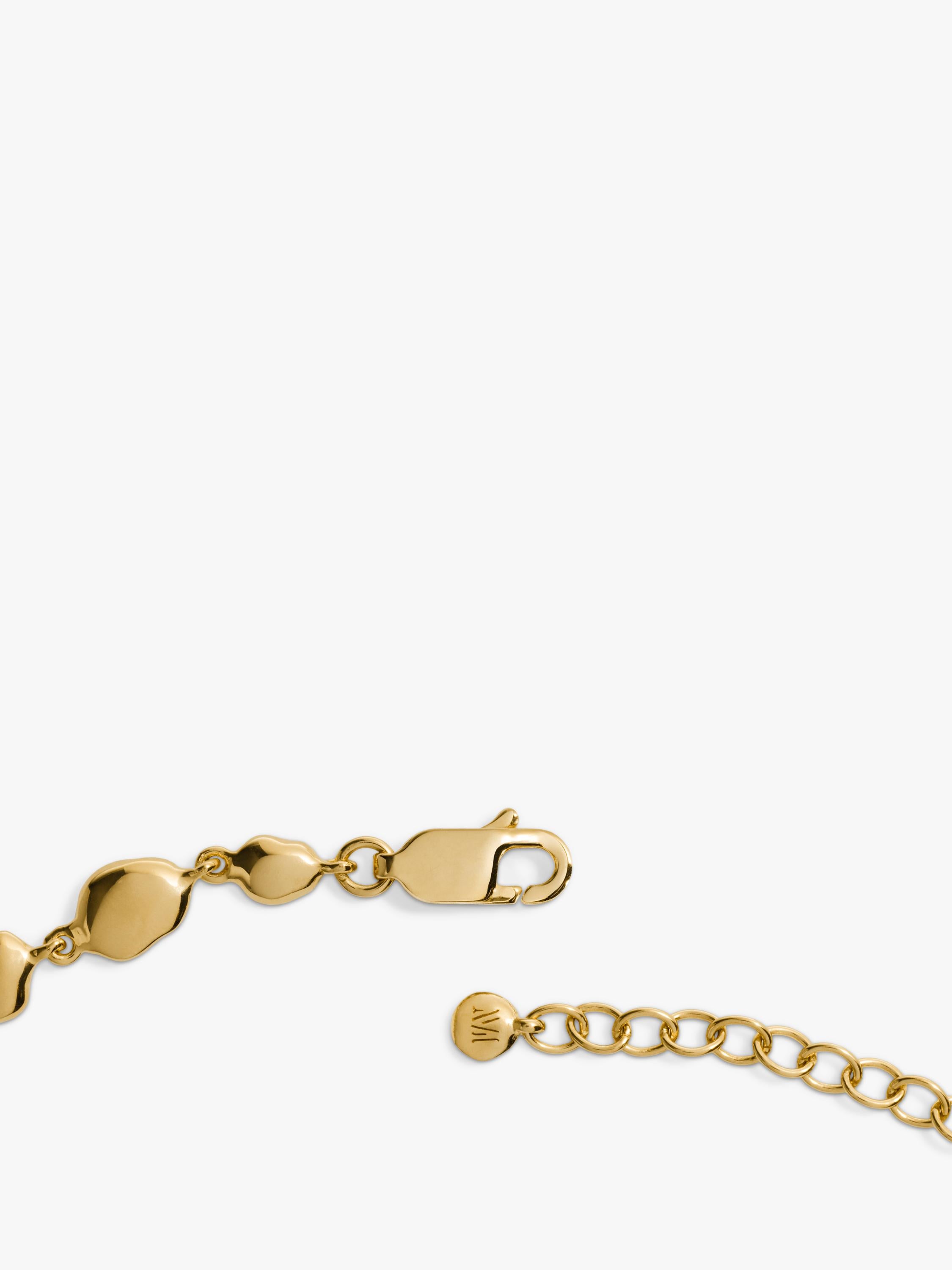 Monica Vinader Odyssey gemstone necklace gold vermeil, UK version