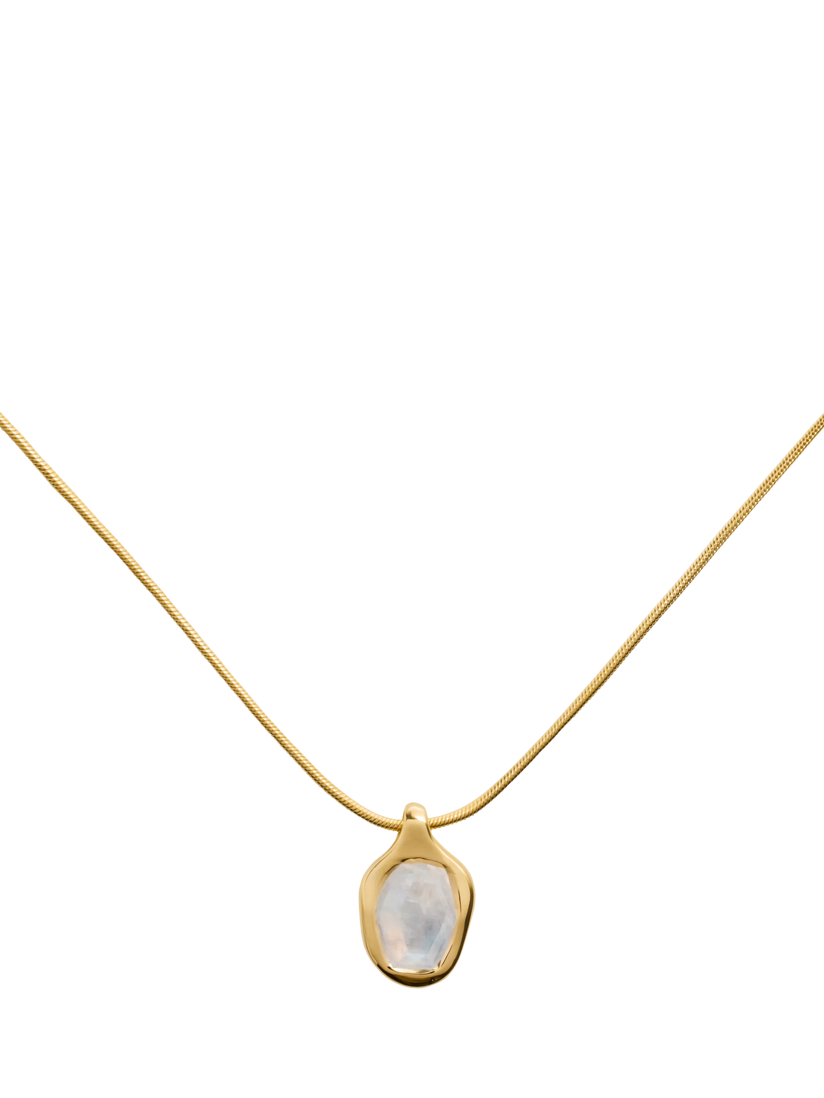 Monica Vinader moonstone necklace gold vermeil, UK version